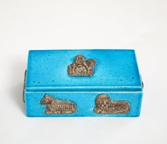 Zaccagnini Turquoise Ceramic Box