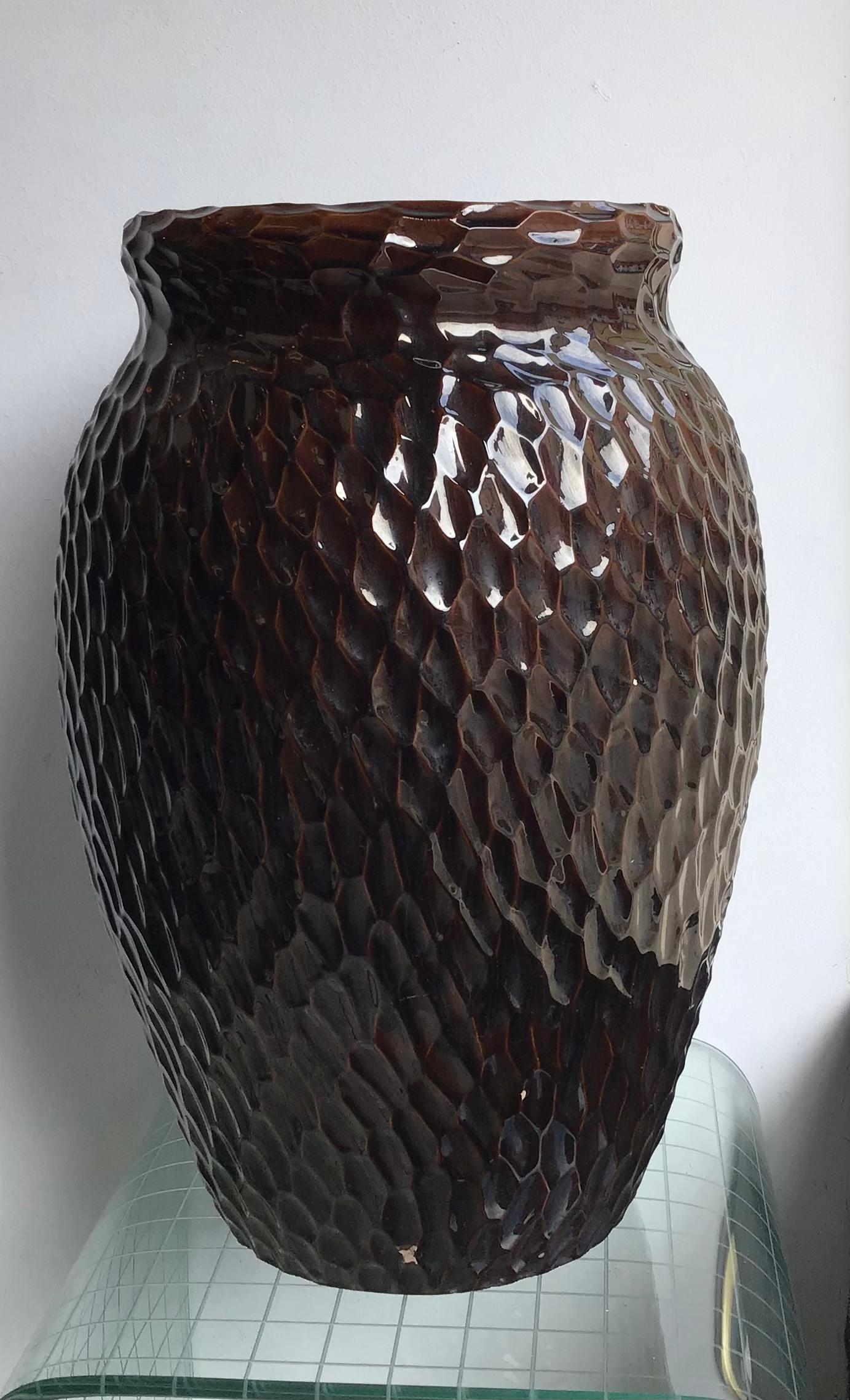 Zaccagnini Vase Ceramic, 1950, Italy In Good Condition In Milano, IT