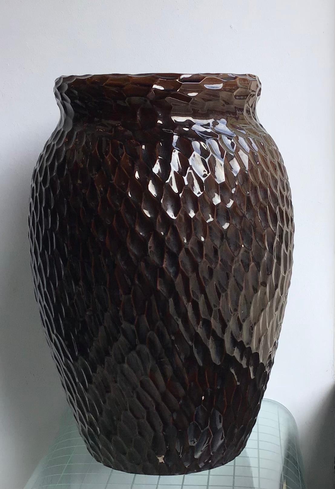 Mid-20th Century Zaccagnini Vase Ceramic, 1950, Italy
