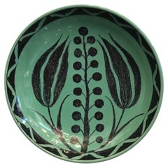 Antique Zaccagnini Wall Plate/Centerpiece Ceramic, 1930, Italy