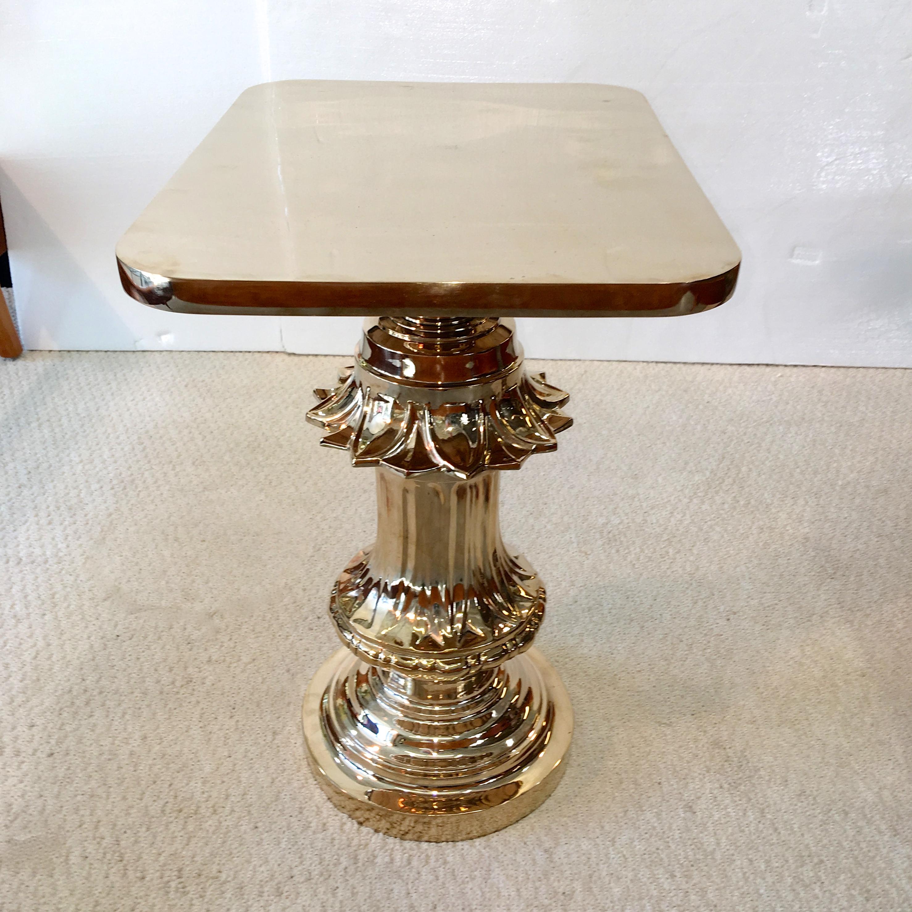 Old Boston Street Lamp Post Table in Solid Bronze by Zach Gabbard For Sale 2
