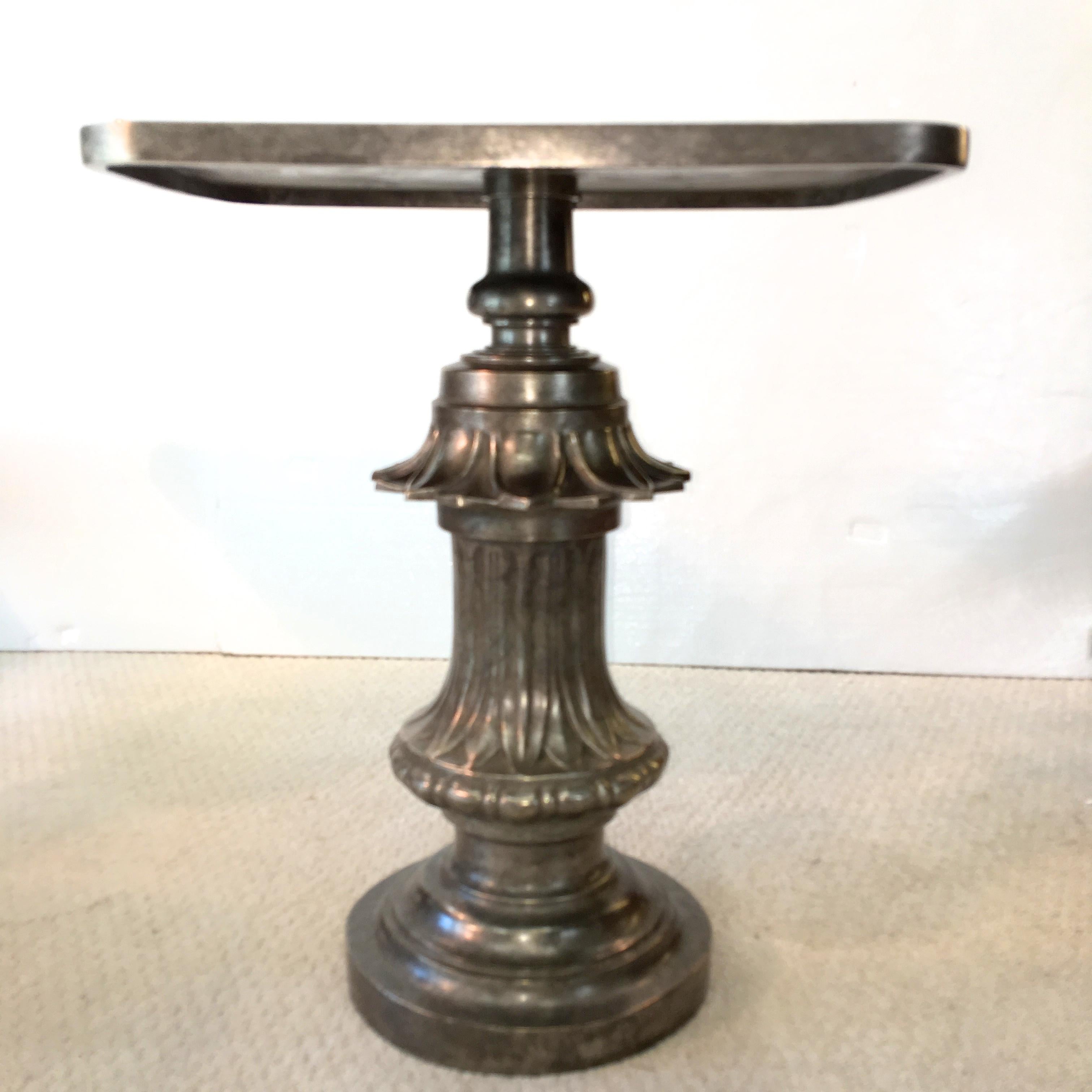 Old Boston Street Lamp Post Table in Solid Bronze by Zach Gabbard For Sale 6