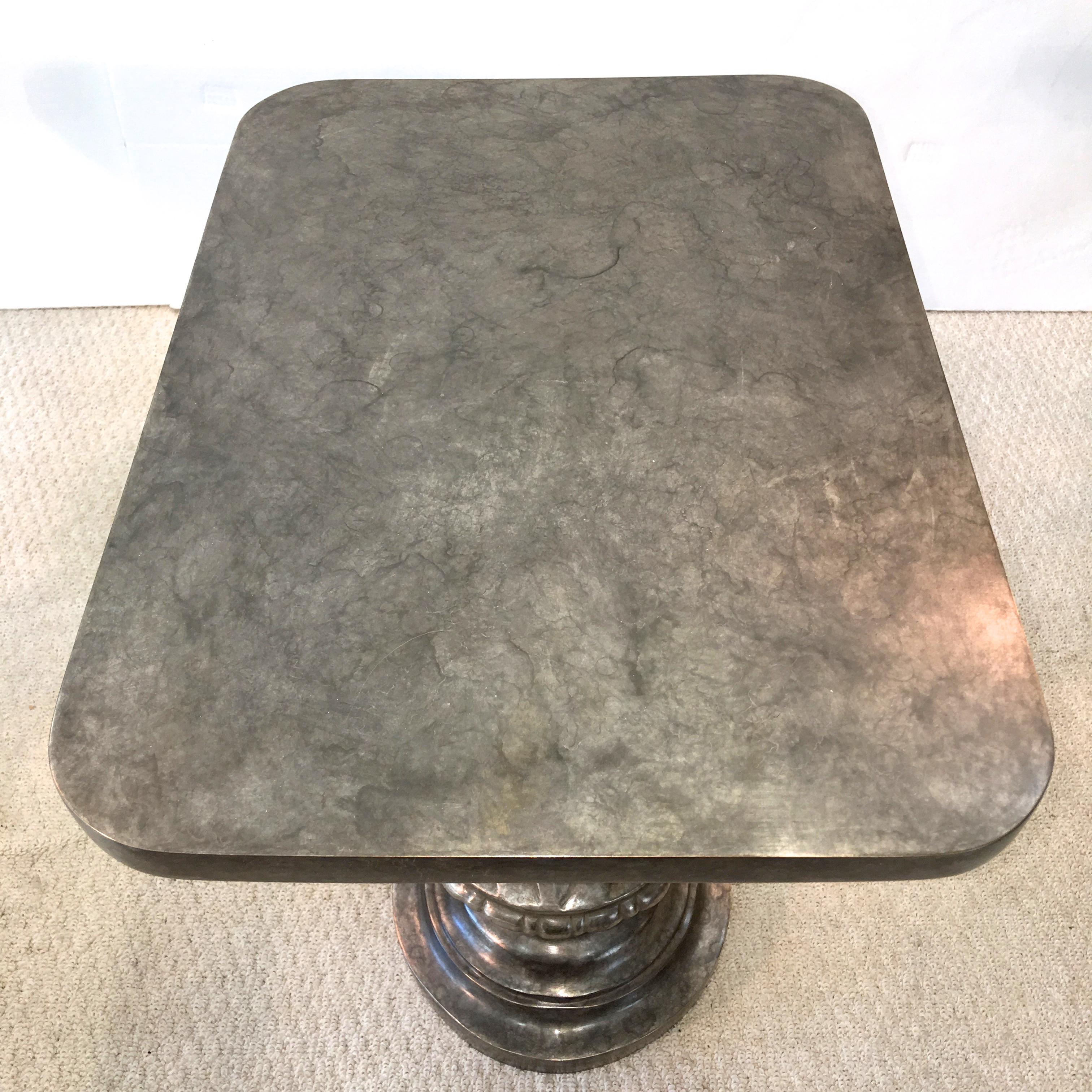 Old Boston Street Lamp Post Table in Solid Bronze by Zach Gabbard For Sale 8