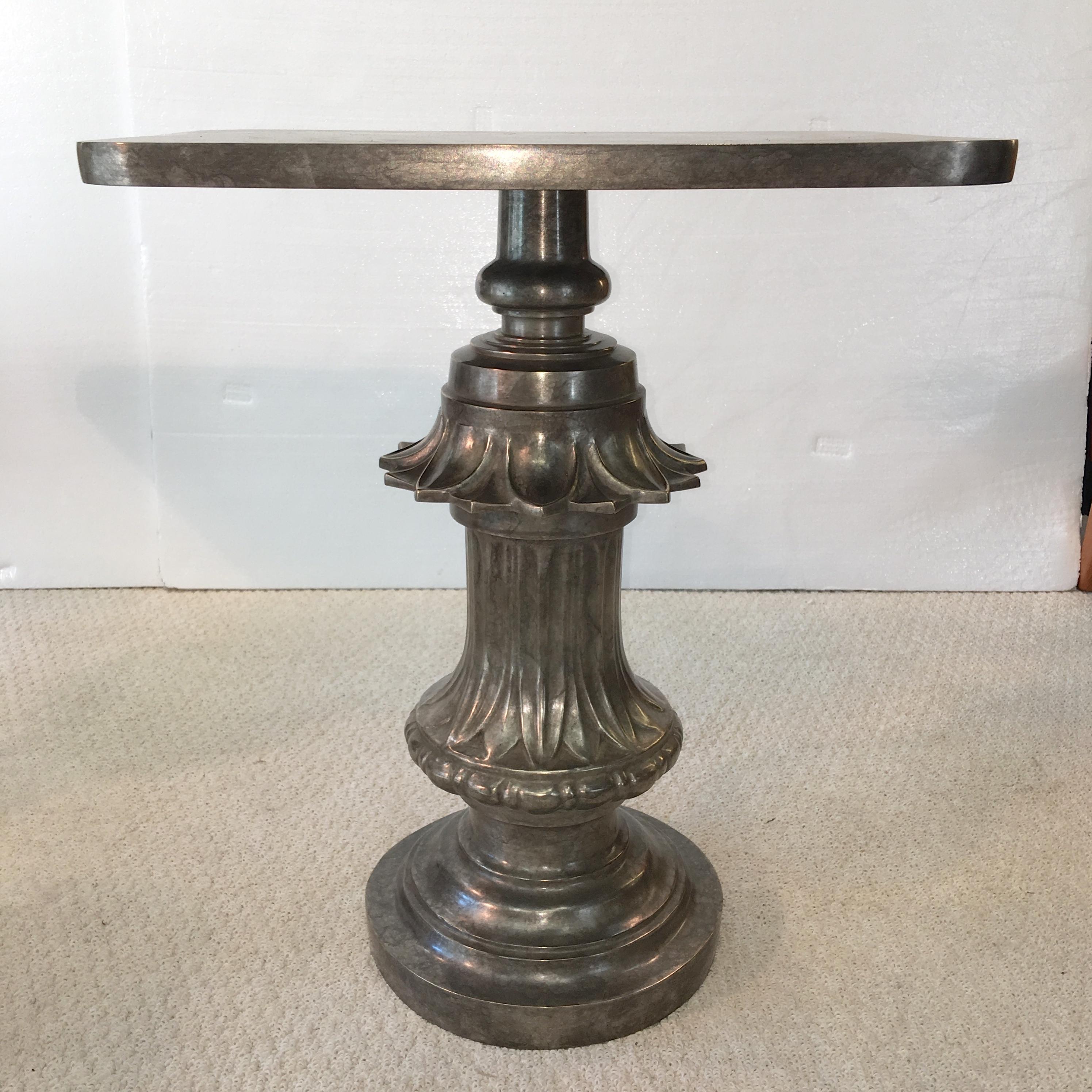 Old Boston Street Lamp Post Table in Solid Bronze by Zach Gabbard For Sale 10