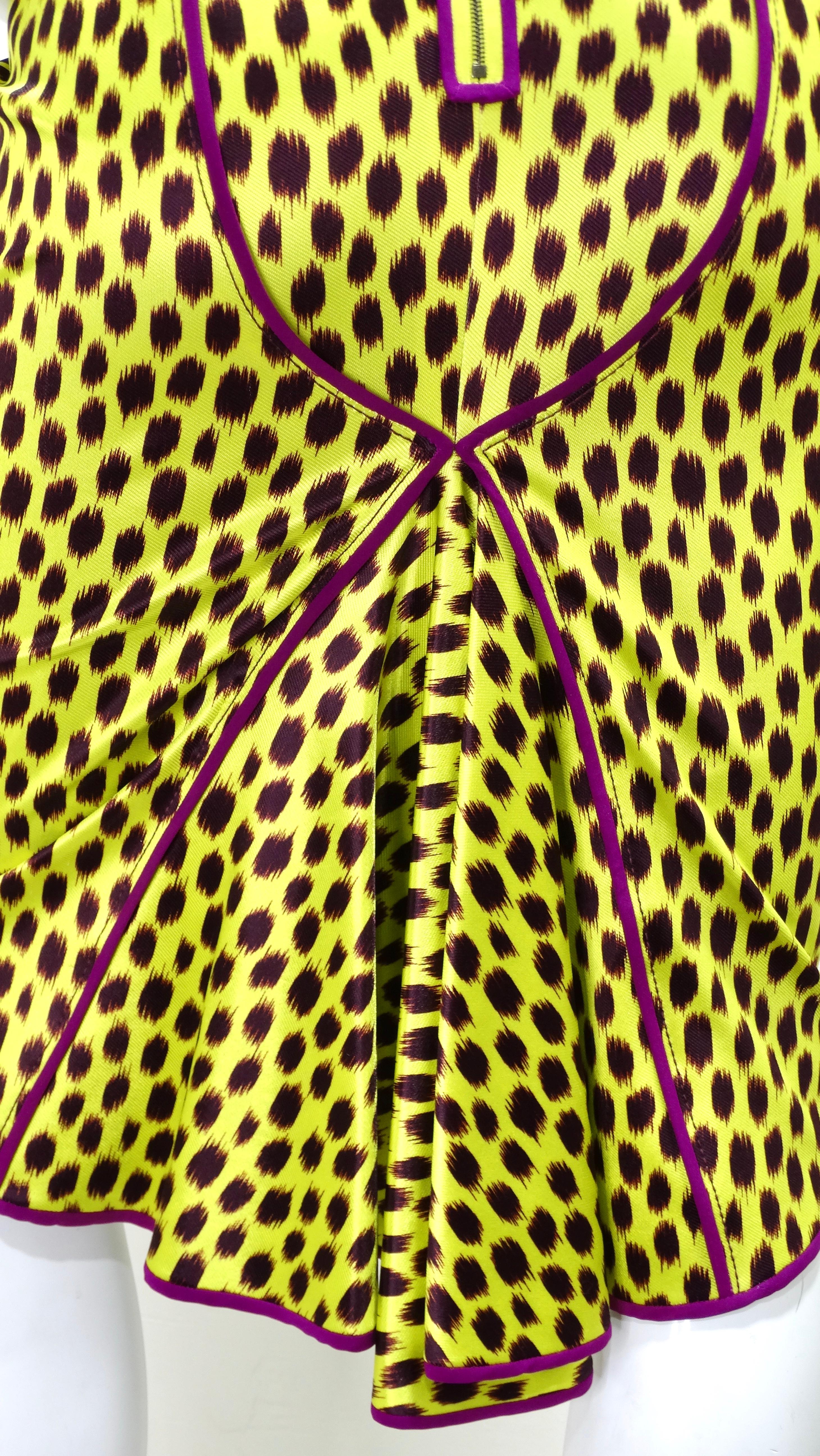 Zach Posen Leopard Print Halter Dress 1