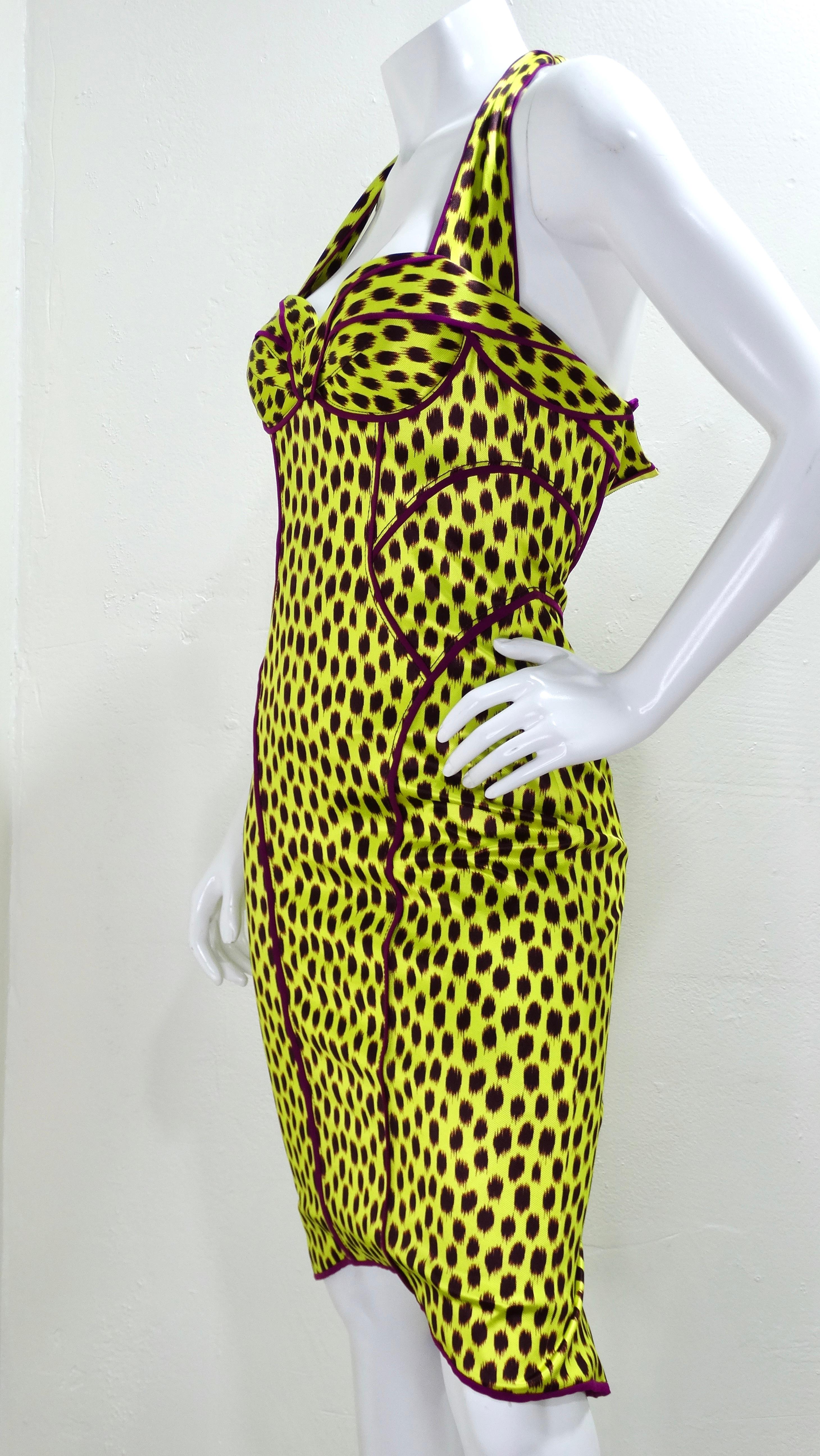 Zach Posen Leopard Print Halter Dress 2