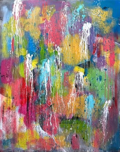 AE2501 - Pittura multicolore dell'espressionismo astratto