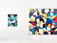 GA1001 - Abstract Geometric Multicolor Painting