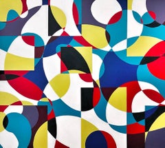 GA1001 - Abstract Geometric Multicolor Painting