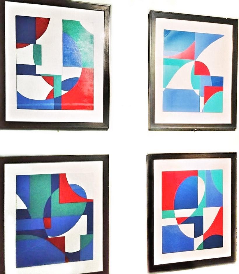 GA1220 Limited edition 2/10 giclee geometric abstraction signed print For Sale 4