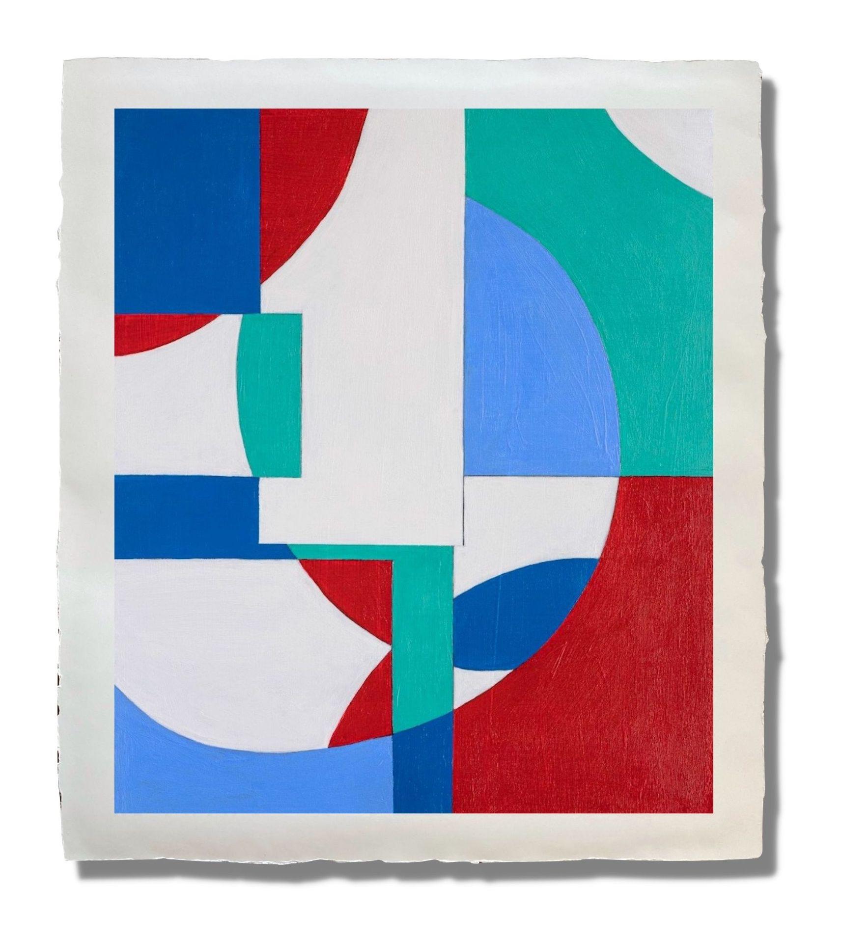GA1220 Limited edition 2/10 giclee geometric abstraction signed print - Print by Zach Touchon