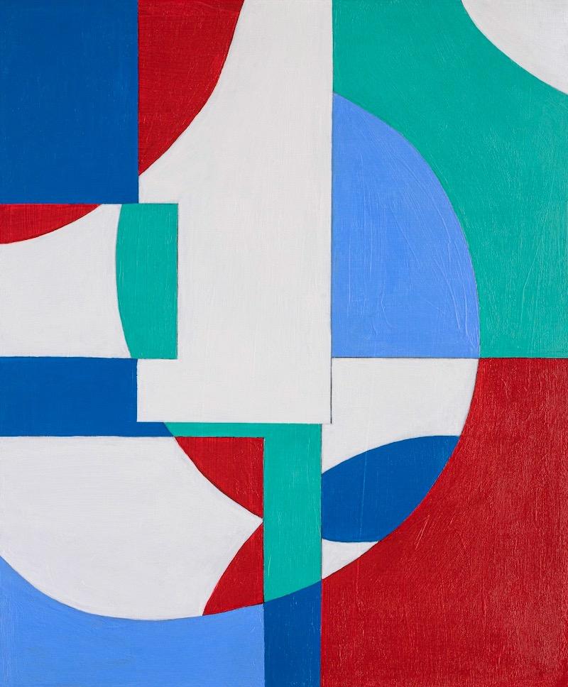 Zach Touchon Abstract Print - GA1220 Limited edition 2/10 giclee geometric abstraction signed print