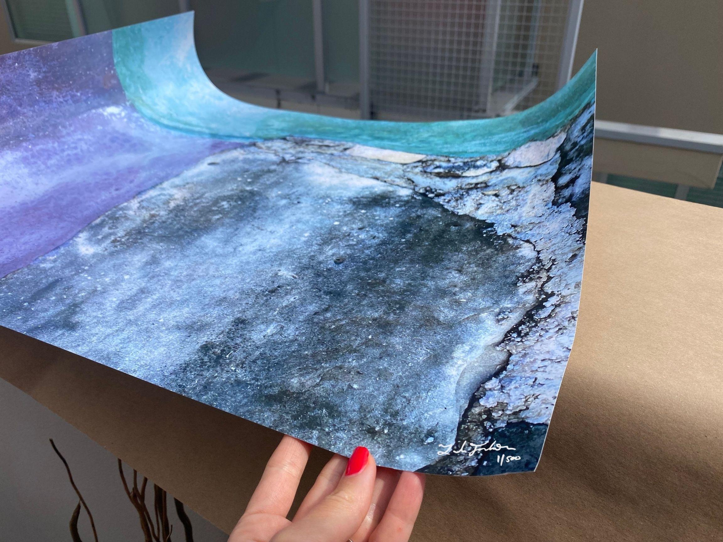 CS11 City Surfaces - Unframed Digital Print Aquamarine Purple Tulum Mexico  4