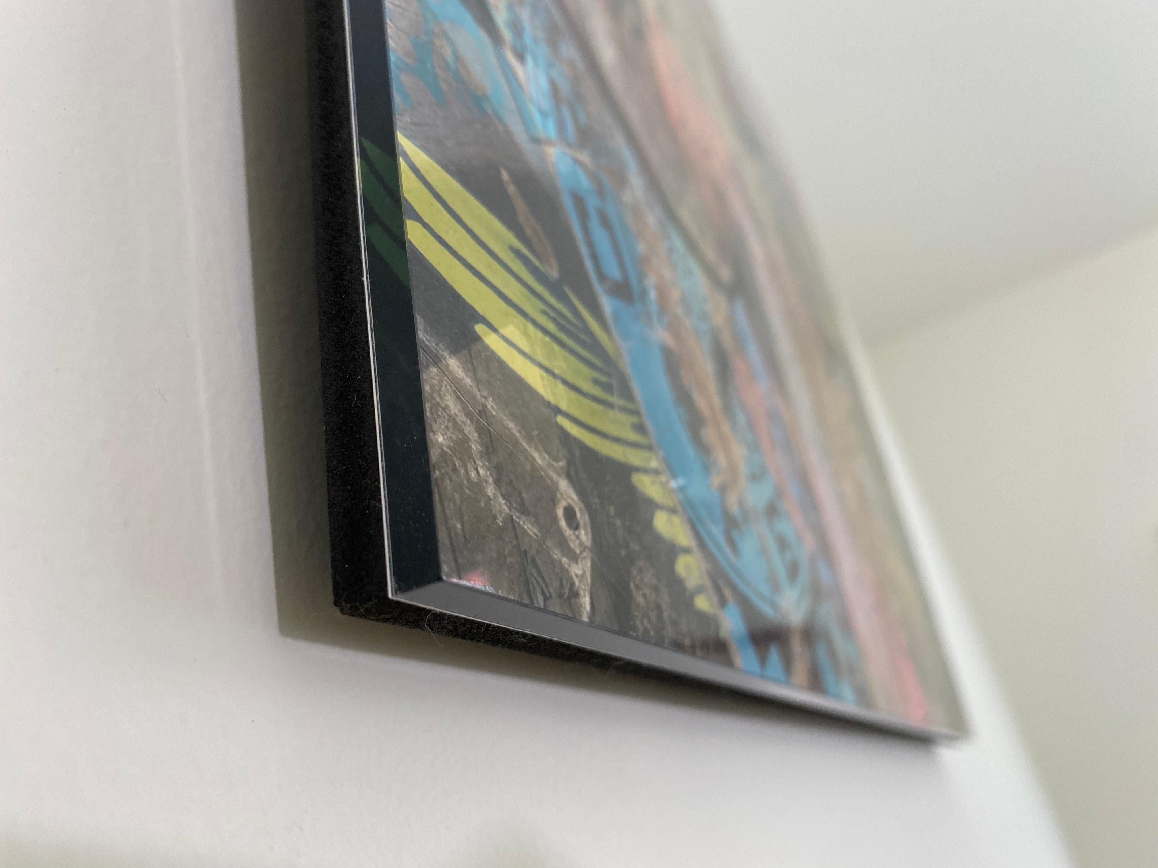 CS25 City Surfaces - Santa Barbara Multicolor Supreme Plexiglass Digital Collage - Brown Abstract Print by Zach Touchon