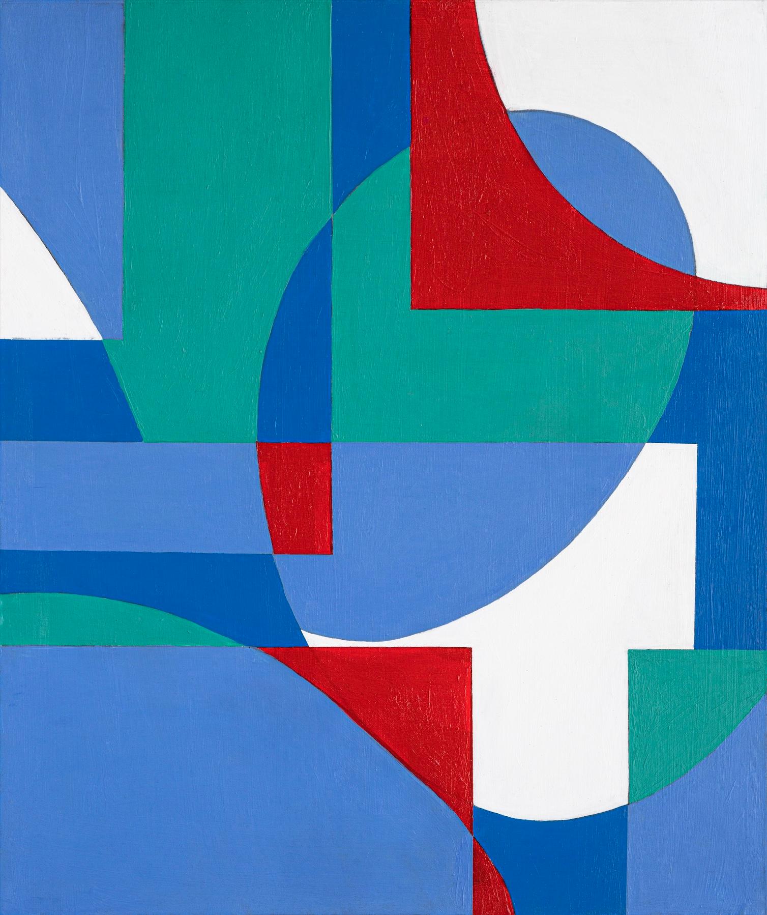 Zach Touchon Abstract Print - GA1222 Limited edition 2/10 giclee geometric abstraction signed print