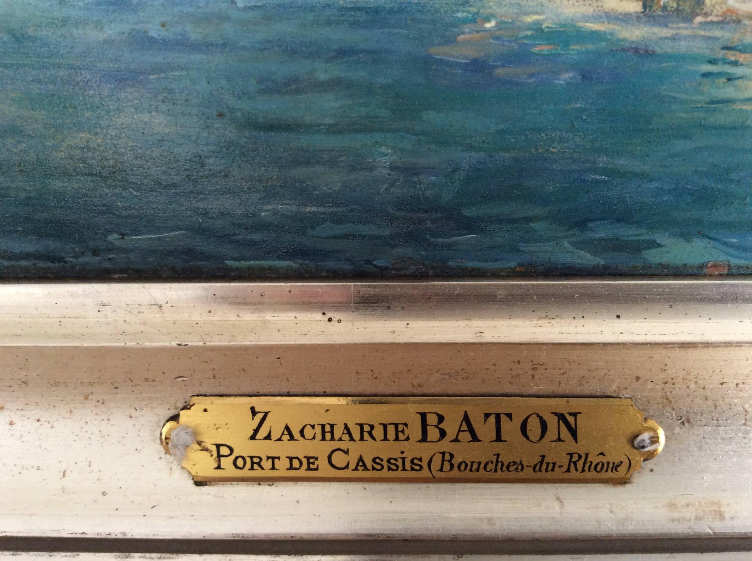 Expressionist Zacharie Baton 1851-1925 Port De Cassis, France