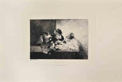 Les Plaideurs – Radierung von Zacharie Noterman – 1860er Jahre