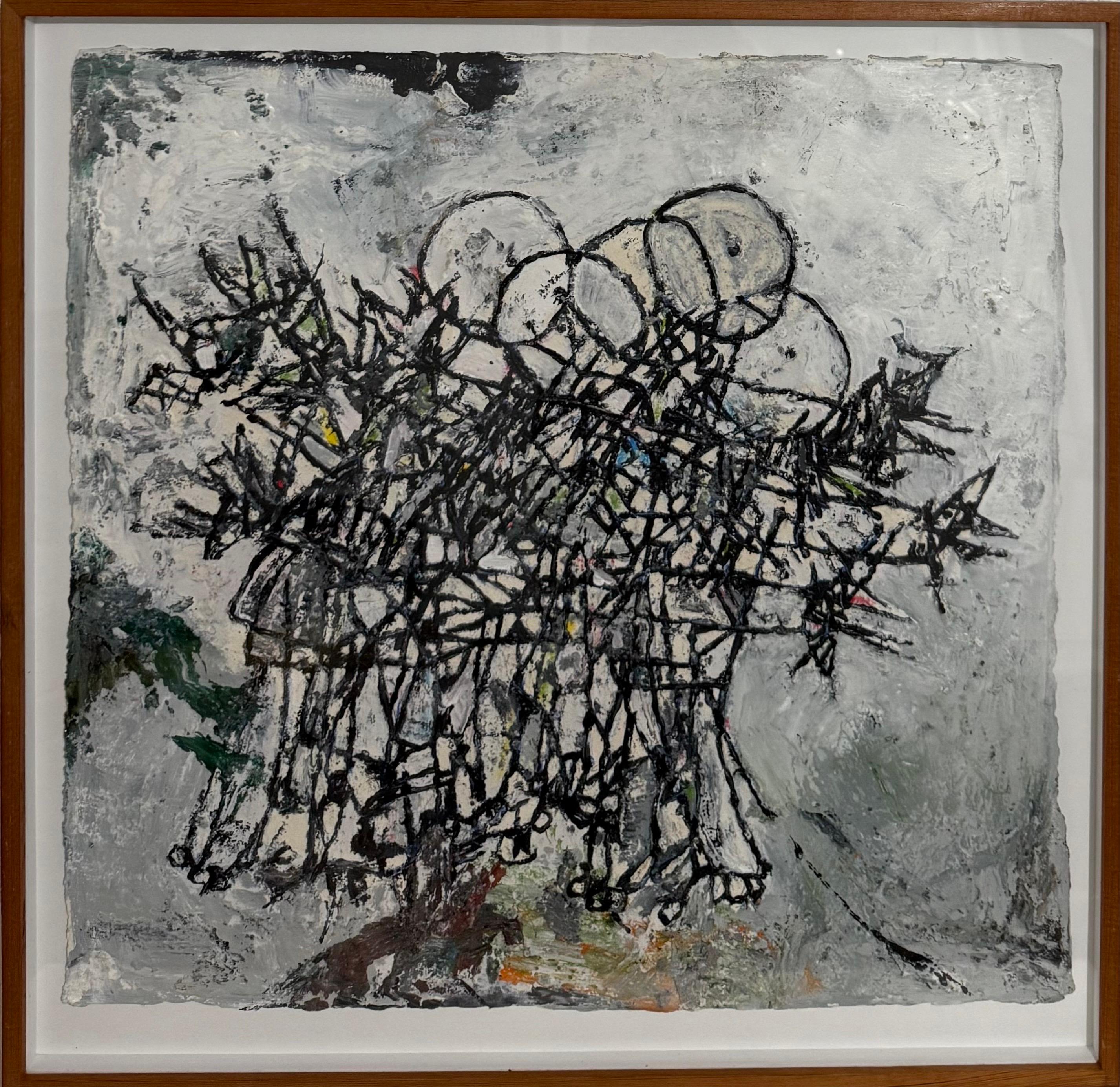 Ölgemälde Abstrakte Zeitgenössische Kunst Zachary Armstrong Porträts nach Noah im Angebot 11