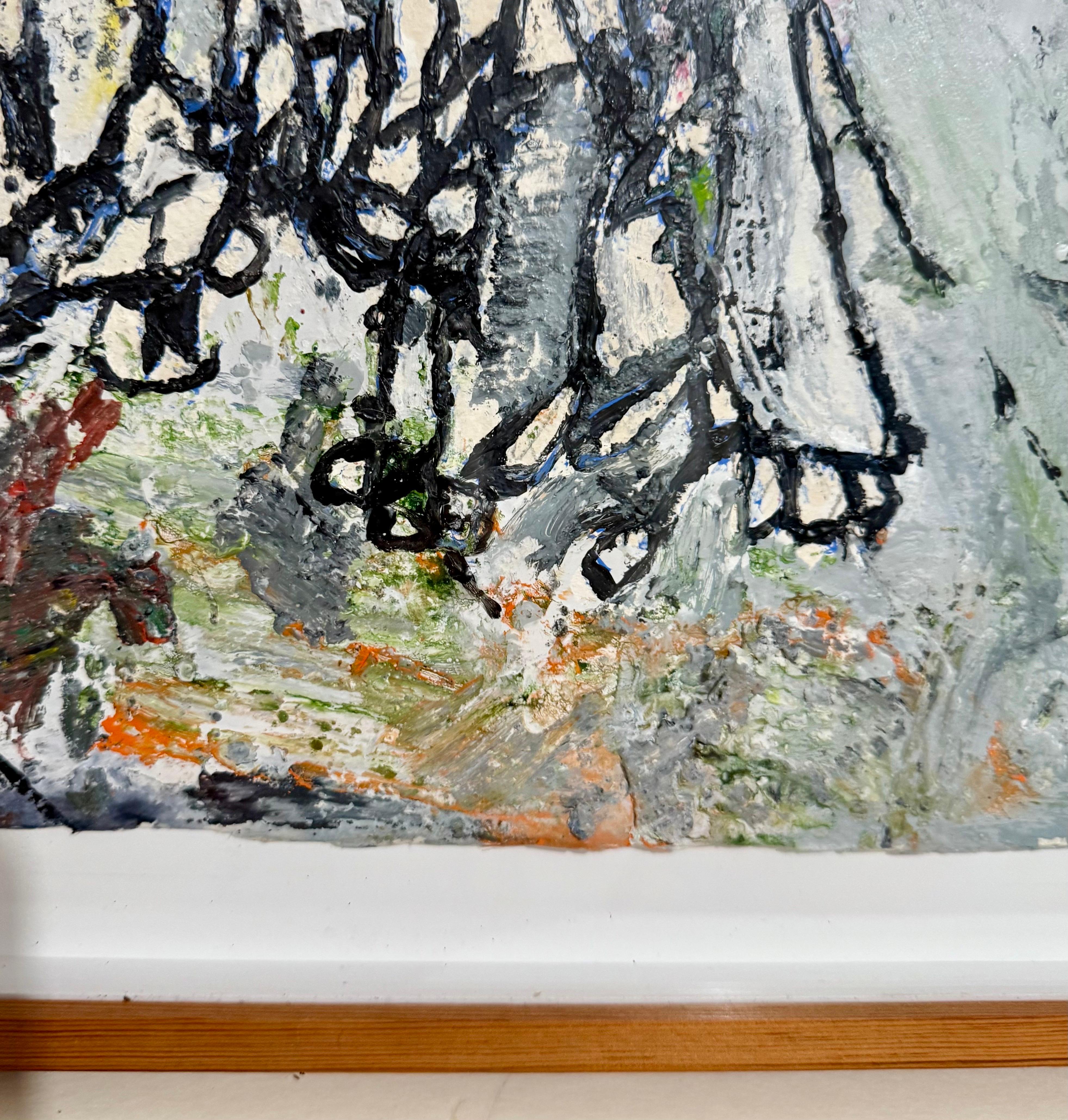 Ölgemälde Abstrakte Zeitgenössische Kunst Zachary Armstrong Porträts nach Noah im Angebot 2