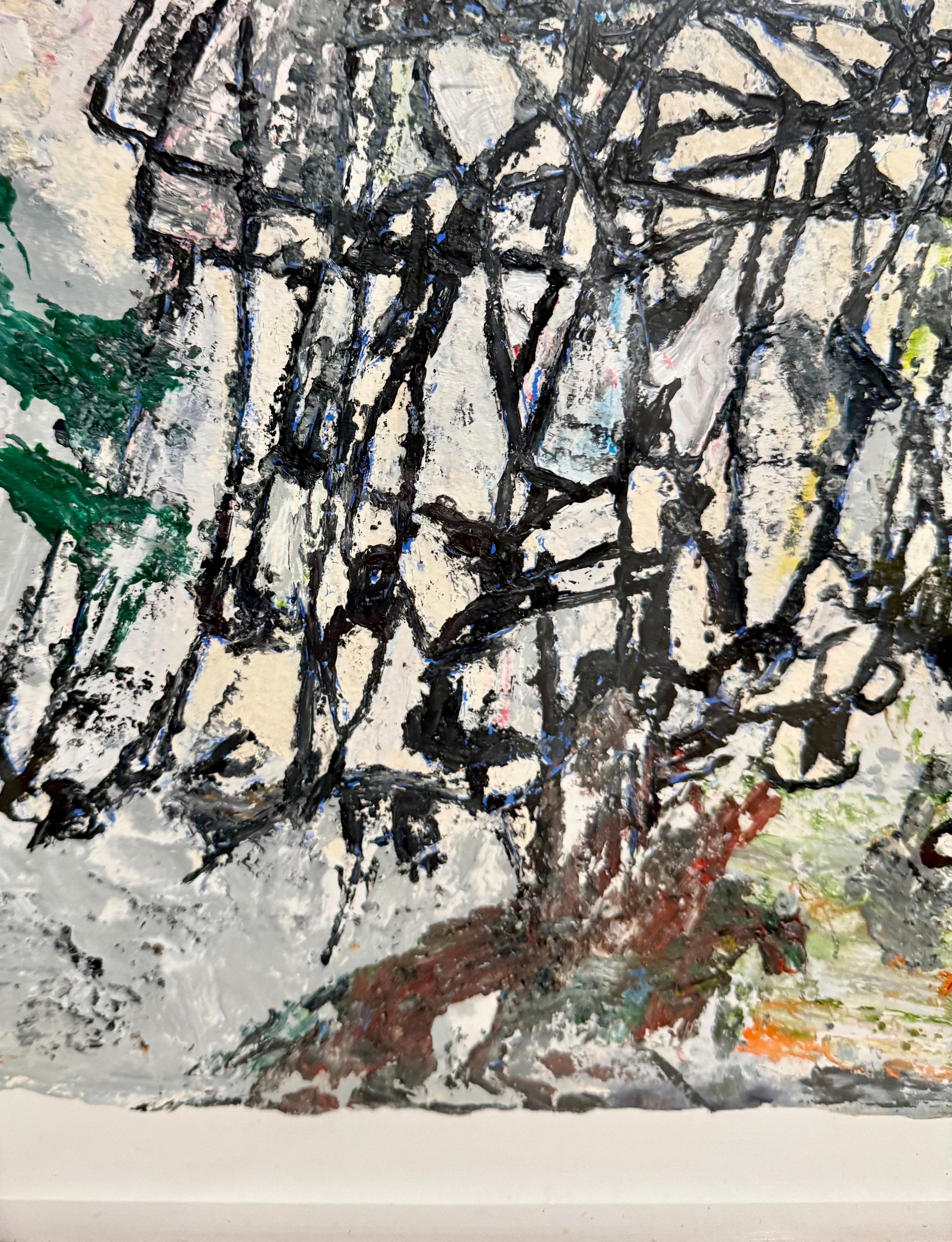 Ölgemälde Abstrakte Zeitgenössische Kunst Zachary Armstrong Porträts nach Noah im Angebot 3