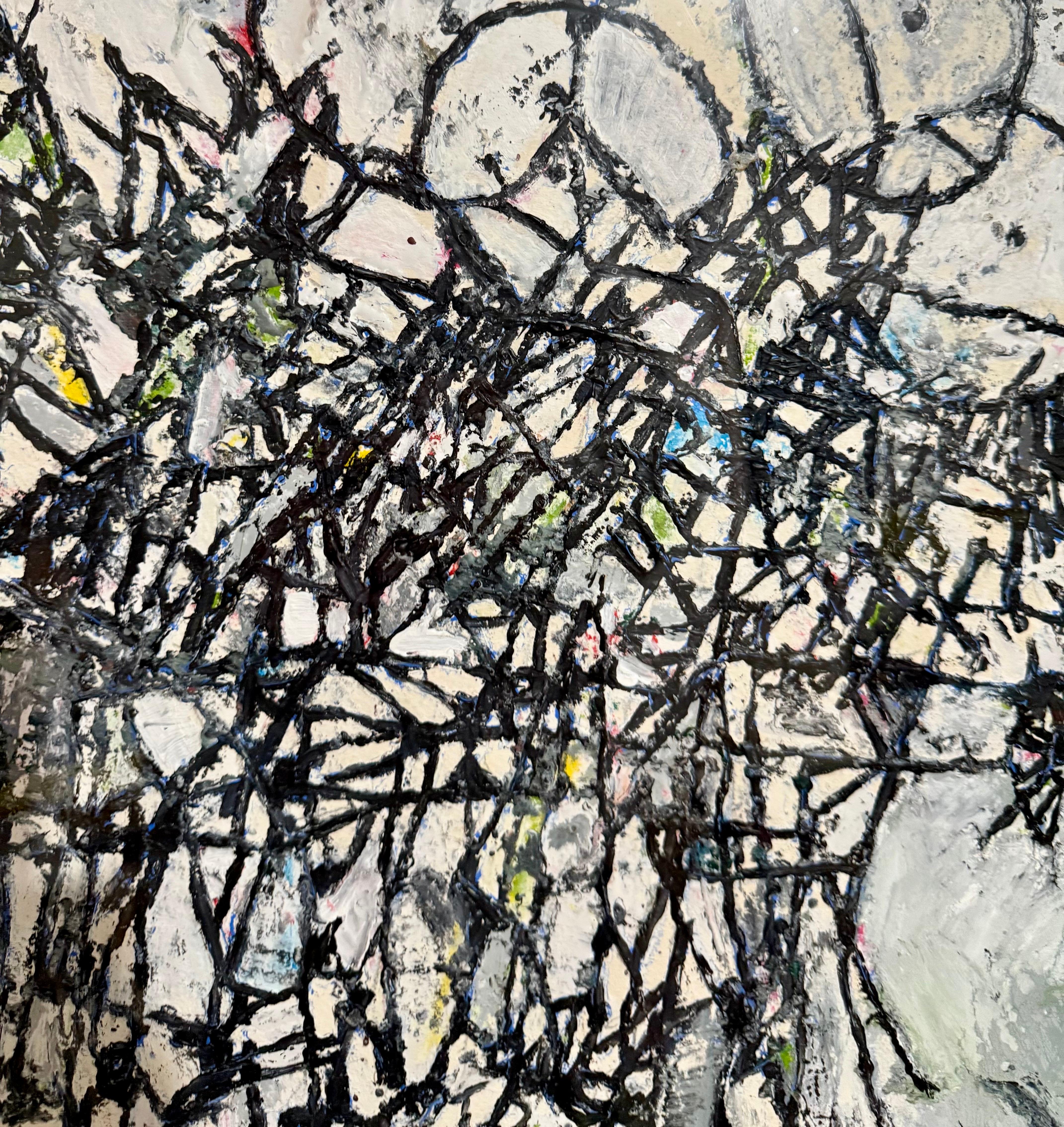 Ölgemälde Abstrakte Zeitgenössische Kunst Zachary Armstrong Porträts nach Noah im Angebot 5