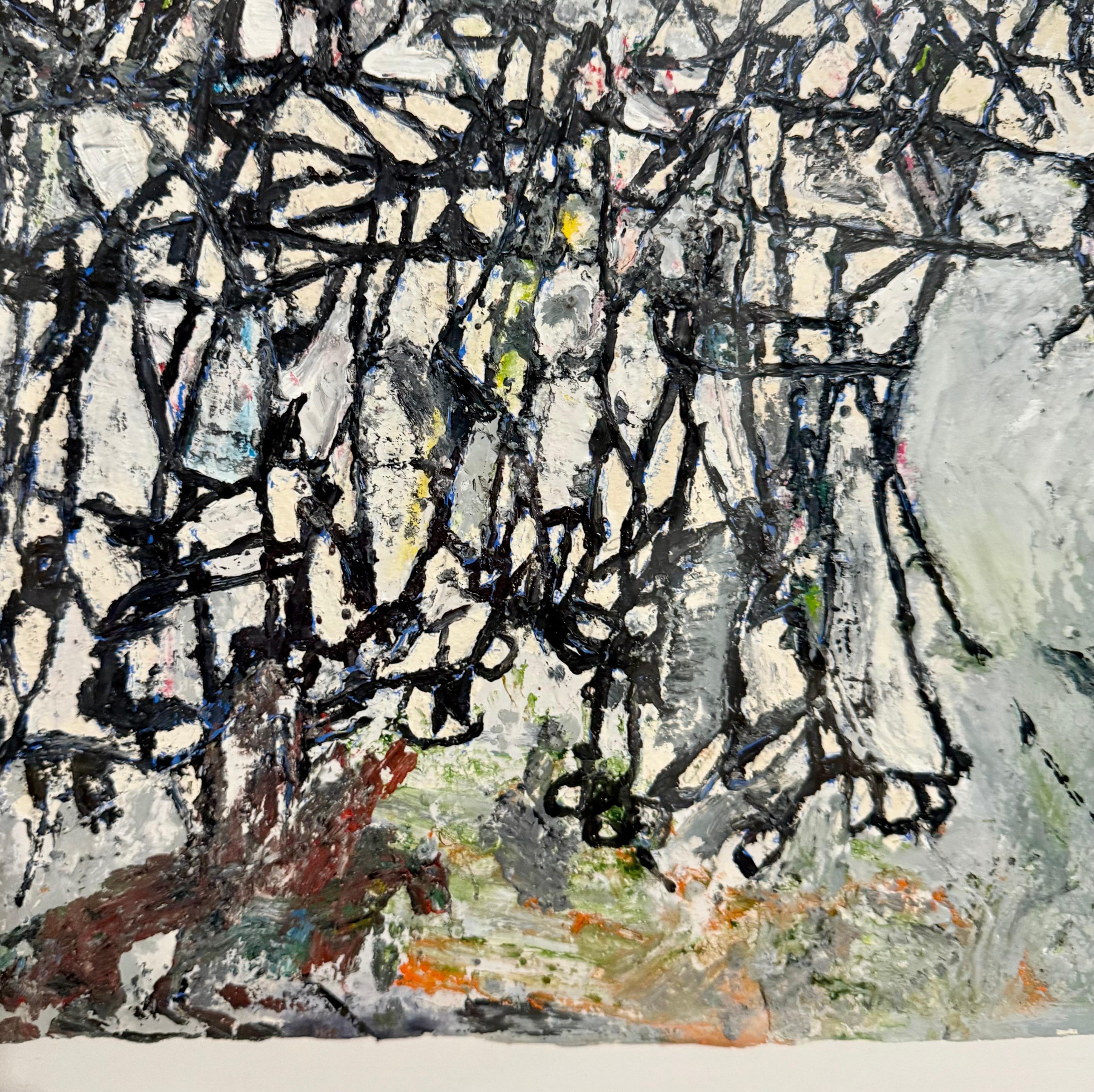Ölgemälde Abstrakte Zeitgenössische Kunst Zachary Armstrong Porträts nach Noah im Angebot 7