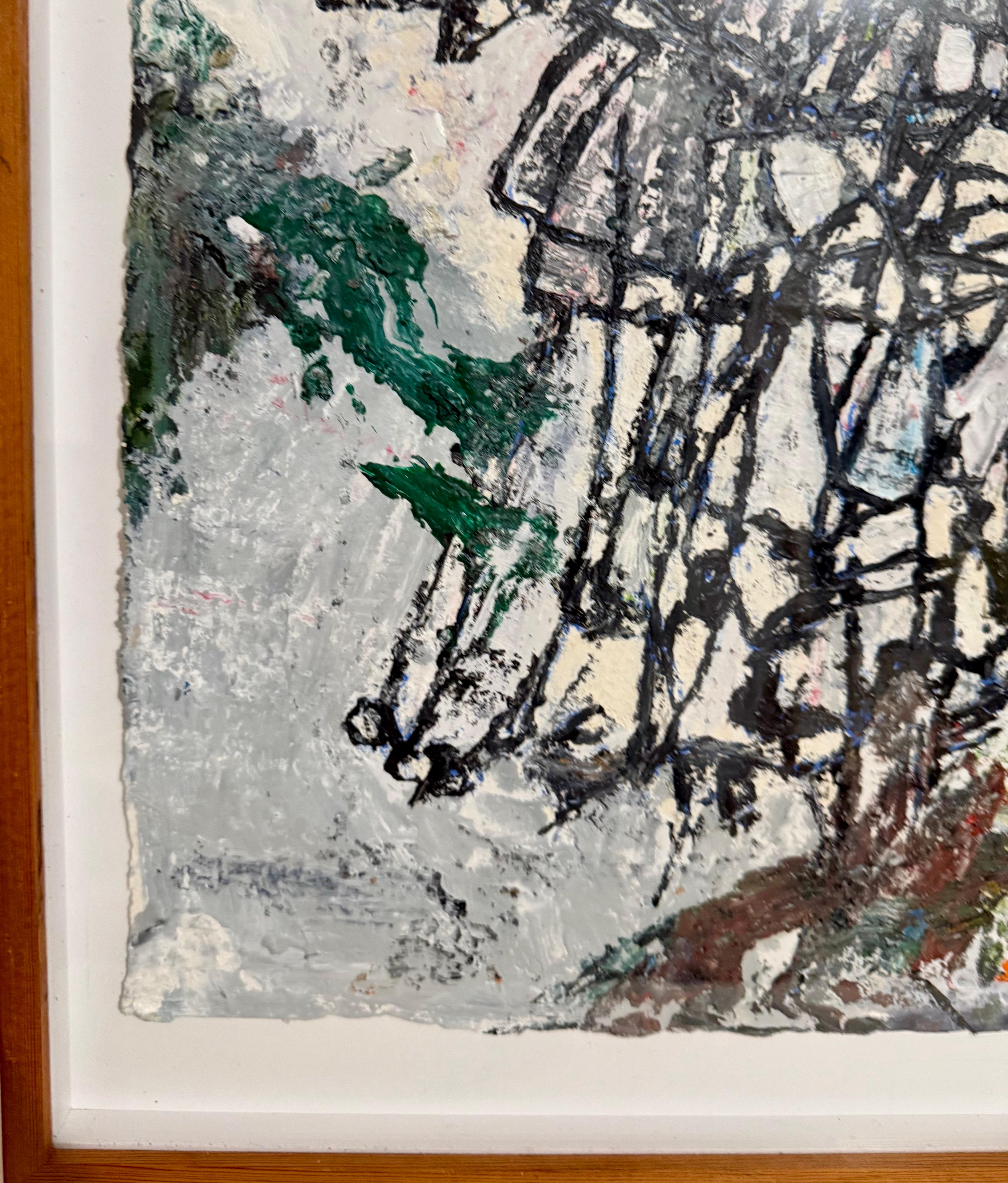Ölgemälde Abstrakte Zeitgenössische Kunst Zachary Armstrong Porträts nach Noah im Angebot 8