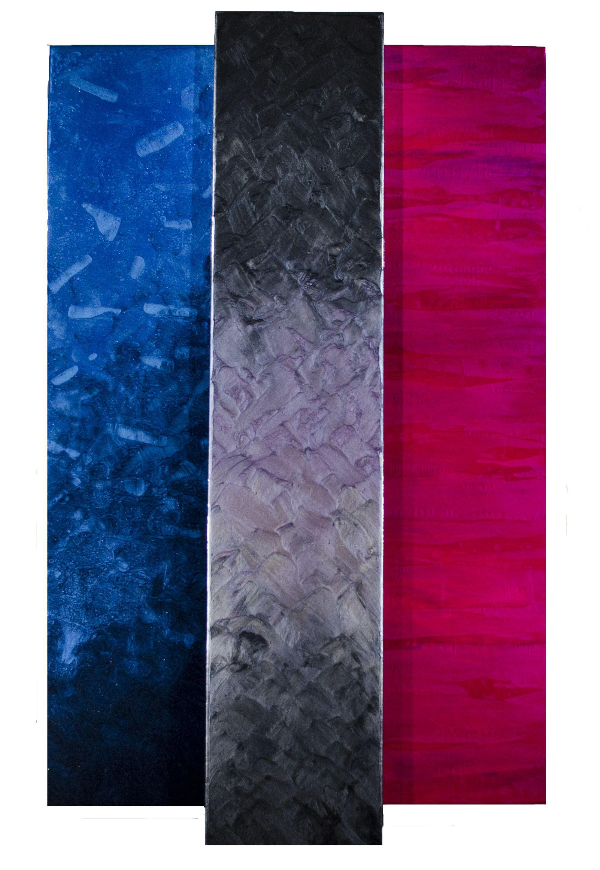 "Serie di relazioni", #5, Tecnica mista su pannello di Wood - Mixed Media Art di Zachary Hunt