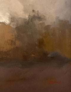 Cowards - Three Male Figures, Framed Original Oil Painting on Panel