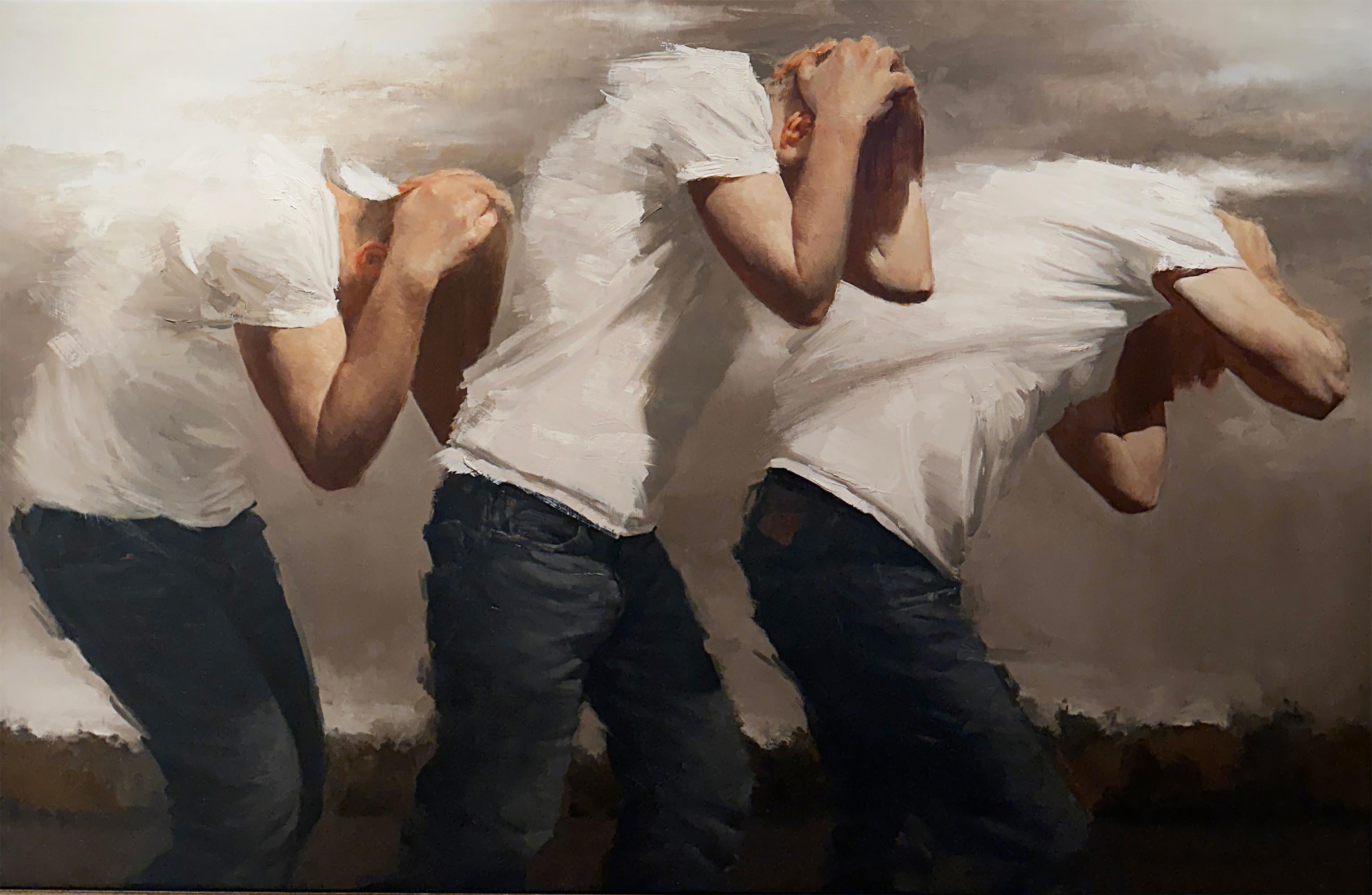 Lâches - Peinture à l'huile originale - Zack Zdrale