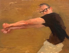 "Heavy Hands" (2022) by Zack Zdrale, Original Oil Painting
