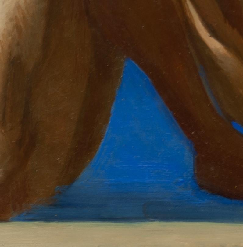„Introvert“ (2024) von Zack Zdrale, Original-Ölgemälde, männlicher Akt, Akt im Angebot 3