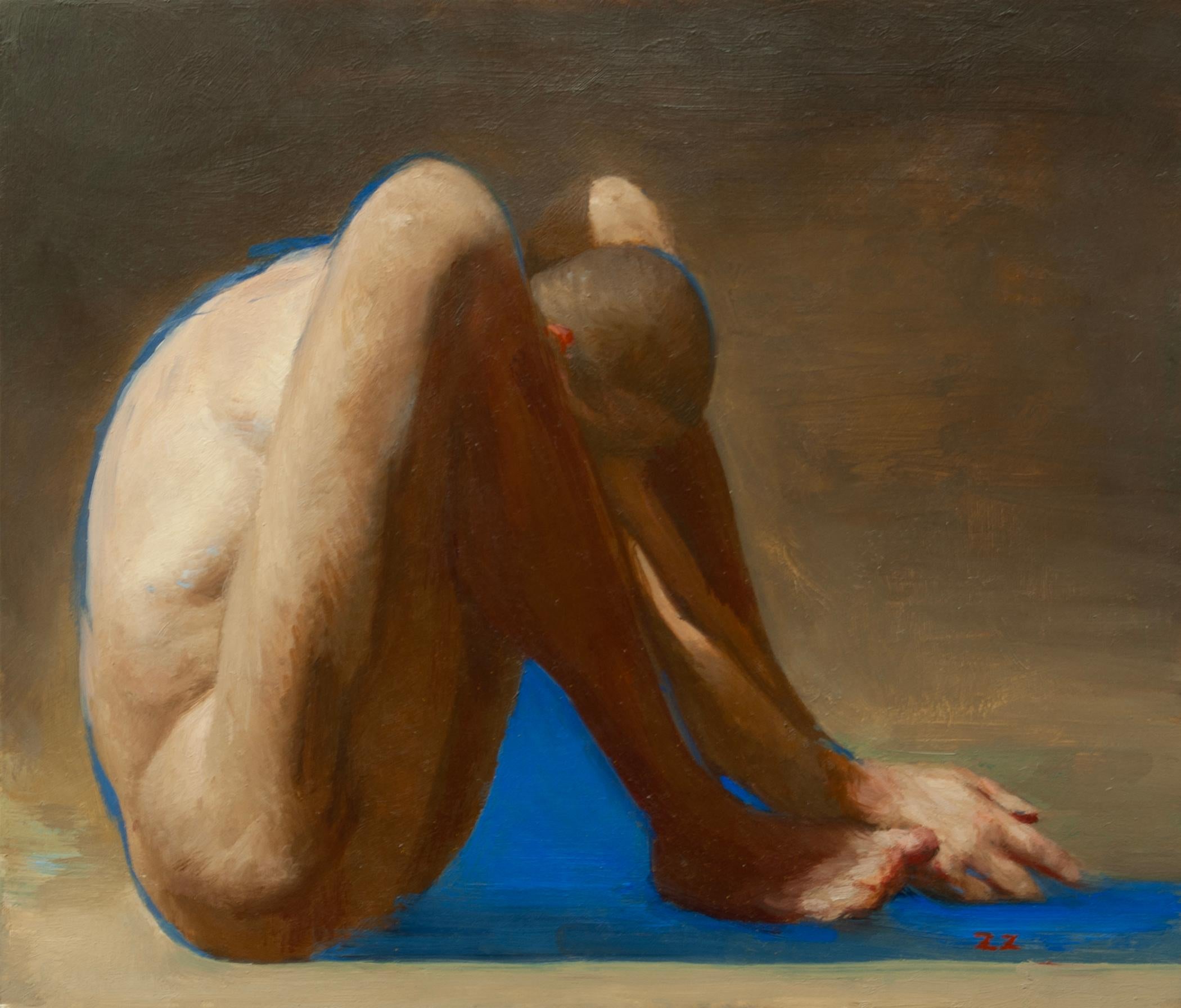 "Introvertiert" von Zack Zdrale (USA) ist ein Original-Ölgemälde, das ein nacktes männliches Modell zeigt.

Zack Zdrale (geb. 1977) verfolgt in seinem Werk einen traditionellen Ansatz, obwohl seine Themen und Kompositionen in der Gegenwart