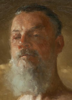 "Thad" (2024) by Zack Zdrale, Original Oil Painting, Male Portrait