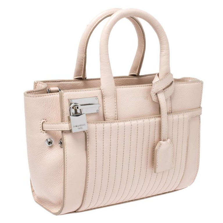 Zadig and Voltaire Blush Pink Leather XS Candide Tote at 1stDibs