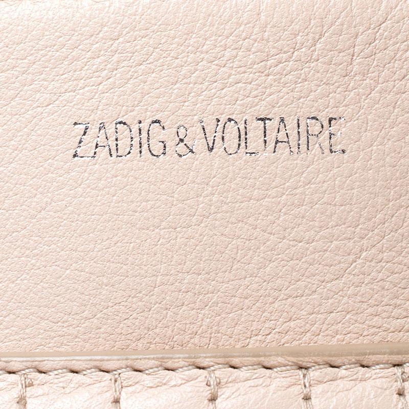 Zadig and Voltaire Blush Pink Leather XS Candide Tote 1