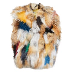 Zadig and Voltaire Deluxe Multicolor Fur Vest M