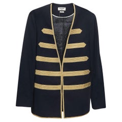 Zadig and Voltaire Navy Blue Wool Blend Ville Jacket S