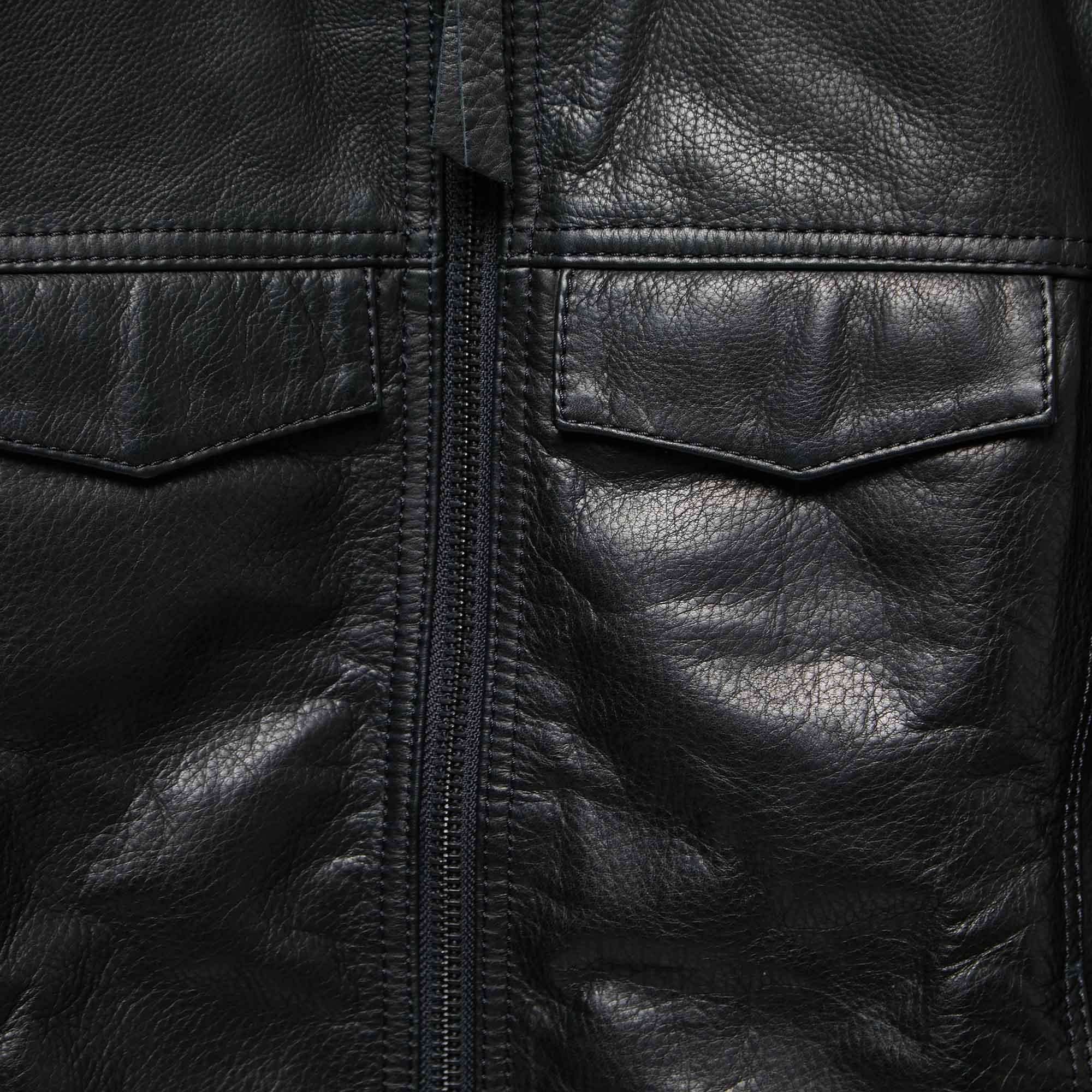 Zadig & Voltaire Black Leather Lasso Jacket XS 1
