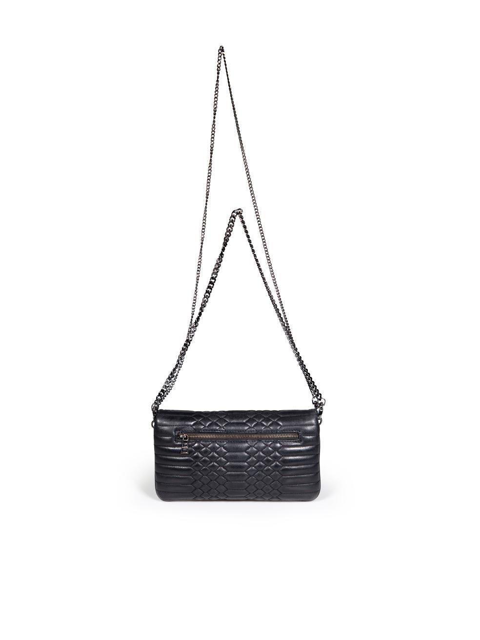 Zadig & Voltaire Black Leather Rocky Mat Crossbody Bag In Good Condition For Sale In London, GB