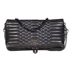 Zadig & Voltaire Black Leather Rocky Mat Crossbody Bag