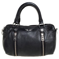 Zadig & Voltaire Black Leather Sunny Satchel