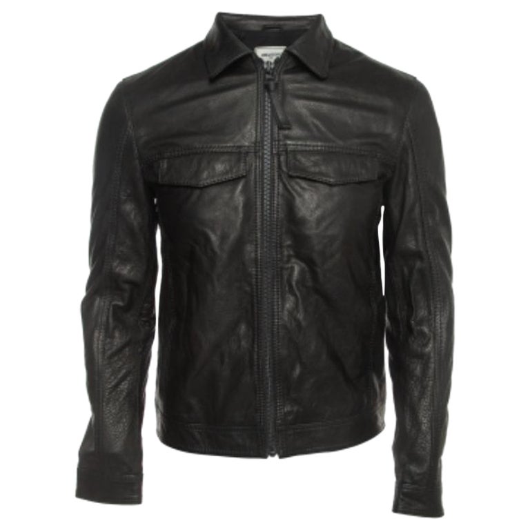 Cazadora con cremallera Zadig & Voltaire de piel negra S