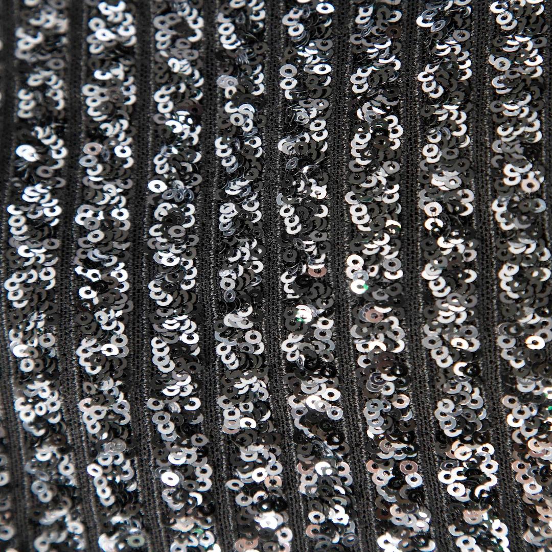 Zadig & Voltaire - Blazer impreziosito da paillettes nere e argento - taglia M. In condizioni buone in vendita a London, GB
