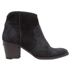 Zadig & Voltaire Black Suede Ankle Boots