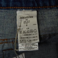 Zadig & Voltaire Blue Denim Juny Bleu Mini Skirt M