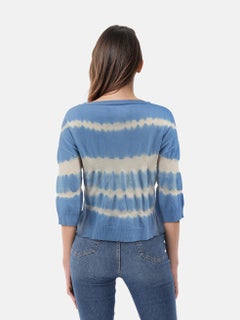 Zadig & Voltaire Cashmere Blue Printed Jumper Size XS