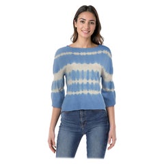 Zadig 
Voltaire Cashmere Blue Printed Jumper Size XS