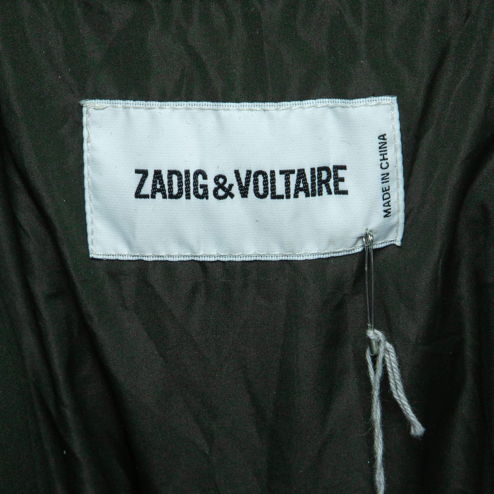 Zadig & Voltaire Dark Green Parka Jacket L 2
