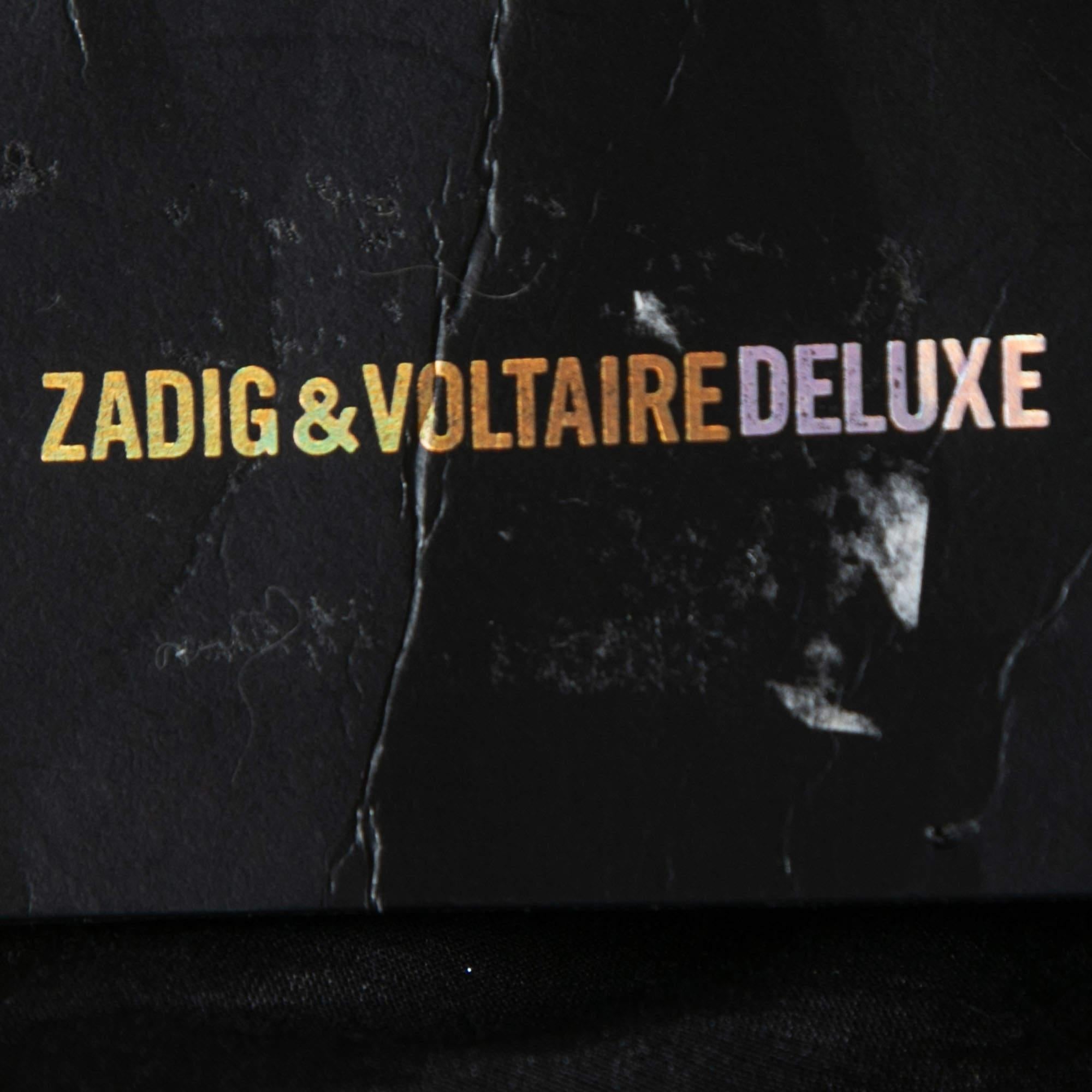 Women's Zadig & Voltaire Deluxe Black Sequined Vest M